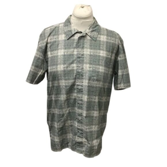 Columbia Mens Performance Fishing Gear Short Sleeve Button Down Shirt, size S - Picture 2 of 8